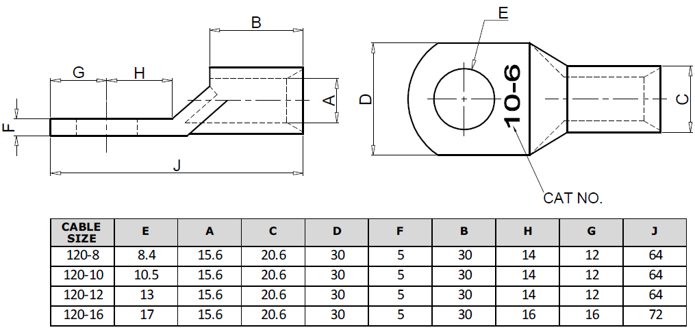 copper-lug-120mm-range-of-stud-sizes-australian-standard-on-line